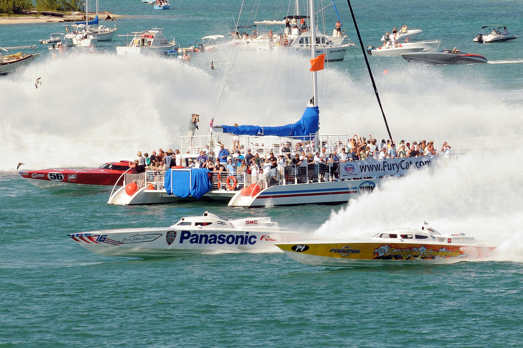 Watching The Key west Superboat Races
