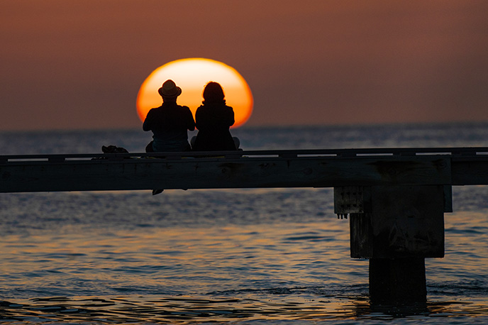 Key West sunset at Higgs Beach